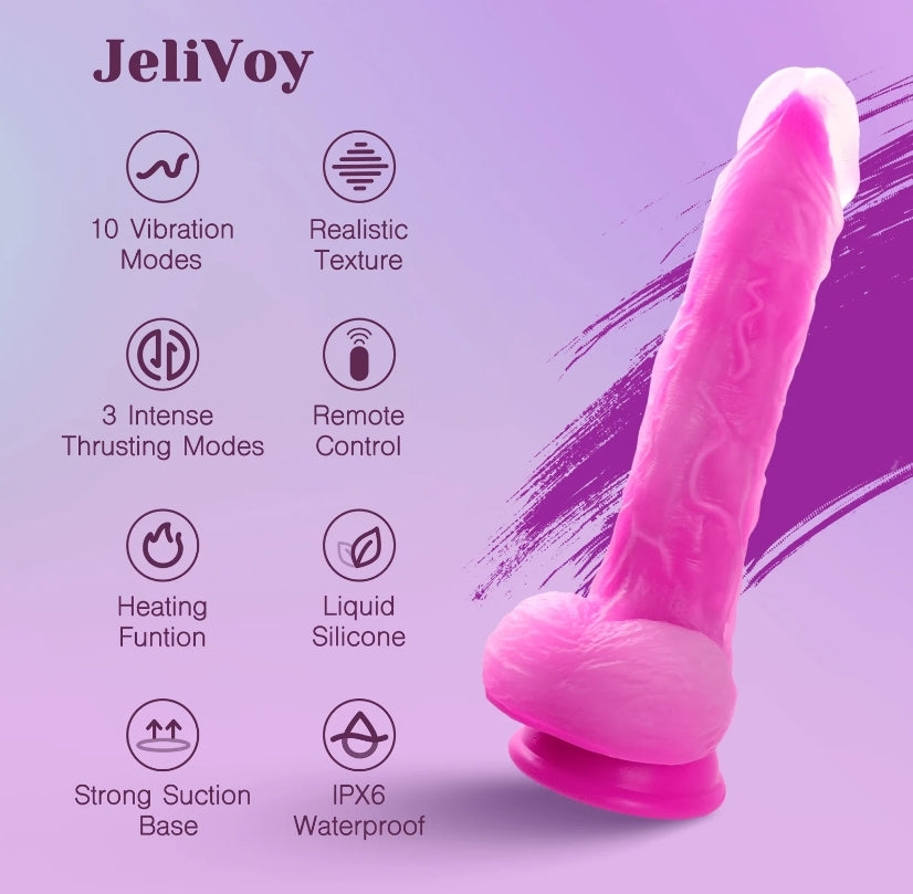 Tracy’s Dog JeliVoy Thrusting Dildo - Jelly skin