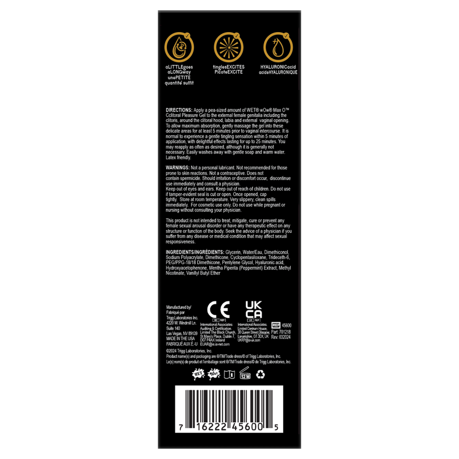 WET Maximum Sensation Wow Clitoral Arousal Gel