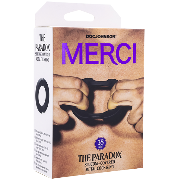 Anneau pénien en métal recouvert de silicone Merci The Paradox