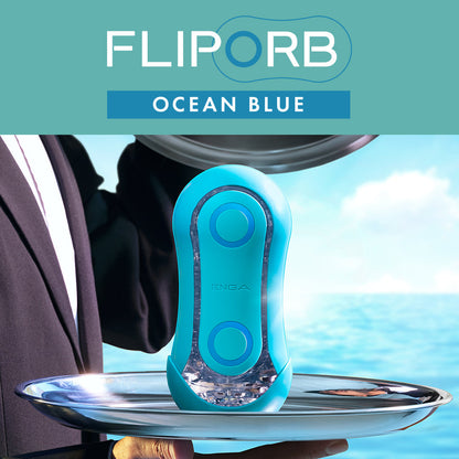 Tenga FLIP ORB Male Masturbator - Ocean Blue