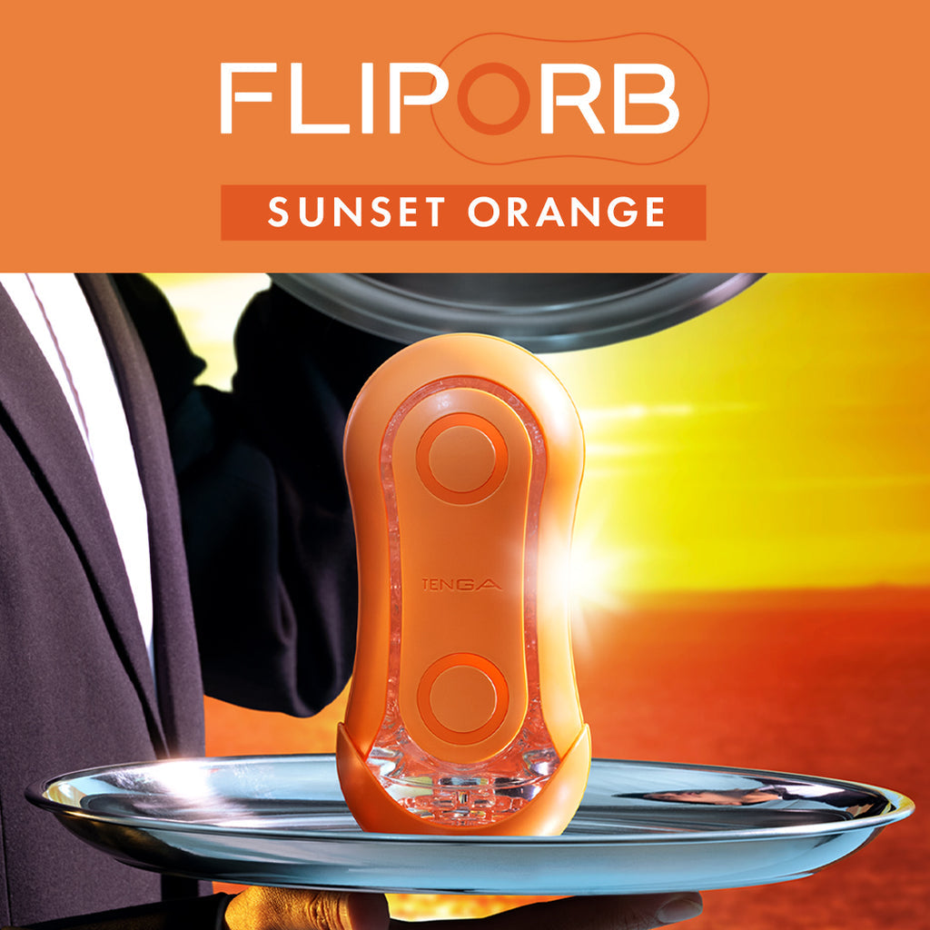 Tenga FLIP ORB Male Masturbator - Sunset Orange