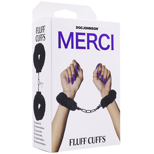 Merci Fluff Cuffs - Black