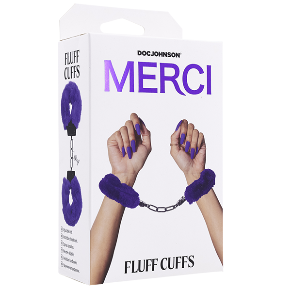 Merci Fluff Cuffs - Violet