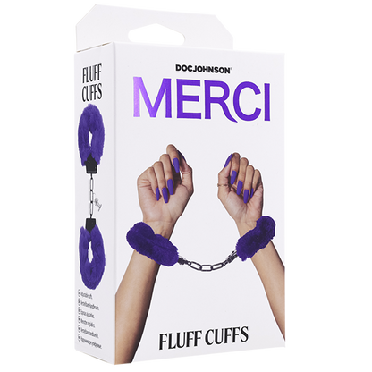 Merci Fluff Cuffs - Violet