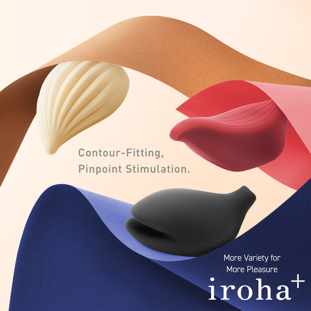 Iroha+ Yoru Masseur en silicone doux au toucher 