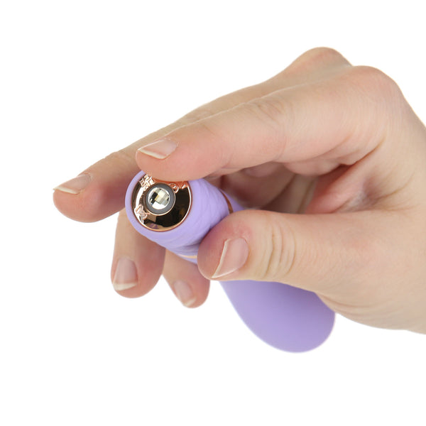 Pillow Talk Racy Luxurious Rechargeable Mini Massager - Purple - Thorn & Feather