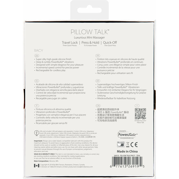 Pillow Talk Racy Mini Massager