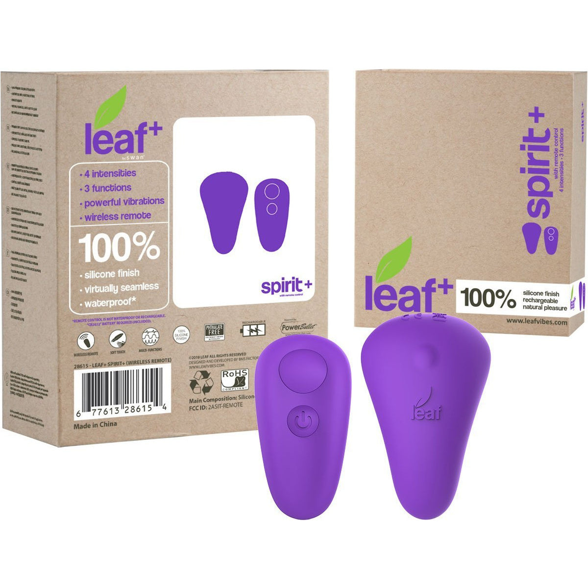 The Leaf+ Spirit Vibrator with Remote Control
