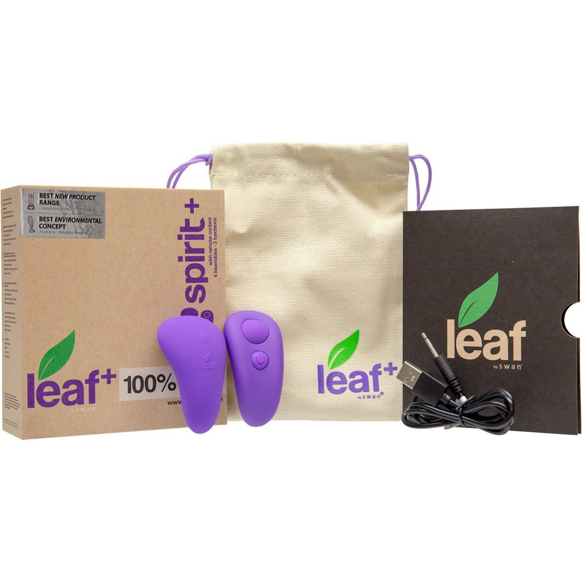The Leaf+ Spirit Vibrator with Remote Control