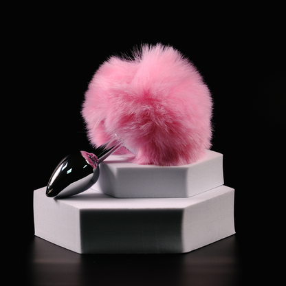 Thorn & Feather Bunny Tail Plug - Pink