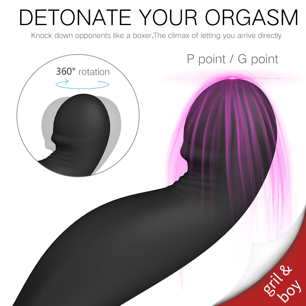 Jiggle Dual-Motor Rotating Prostate & G-Spot Plug