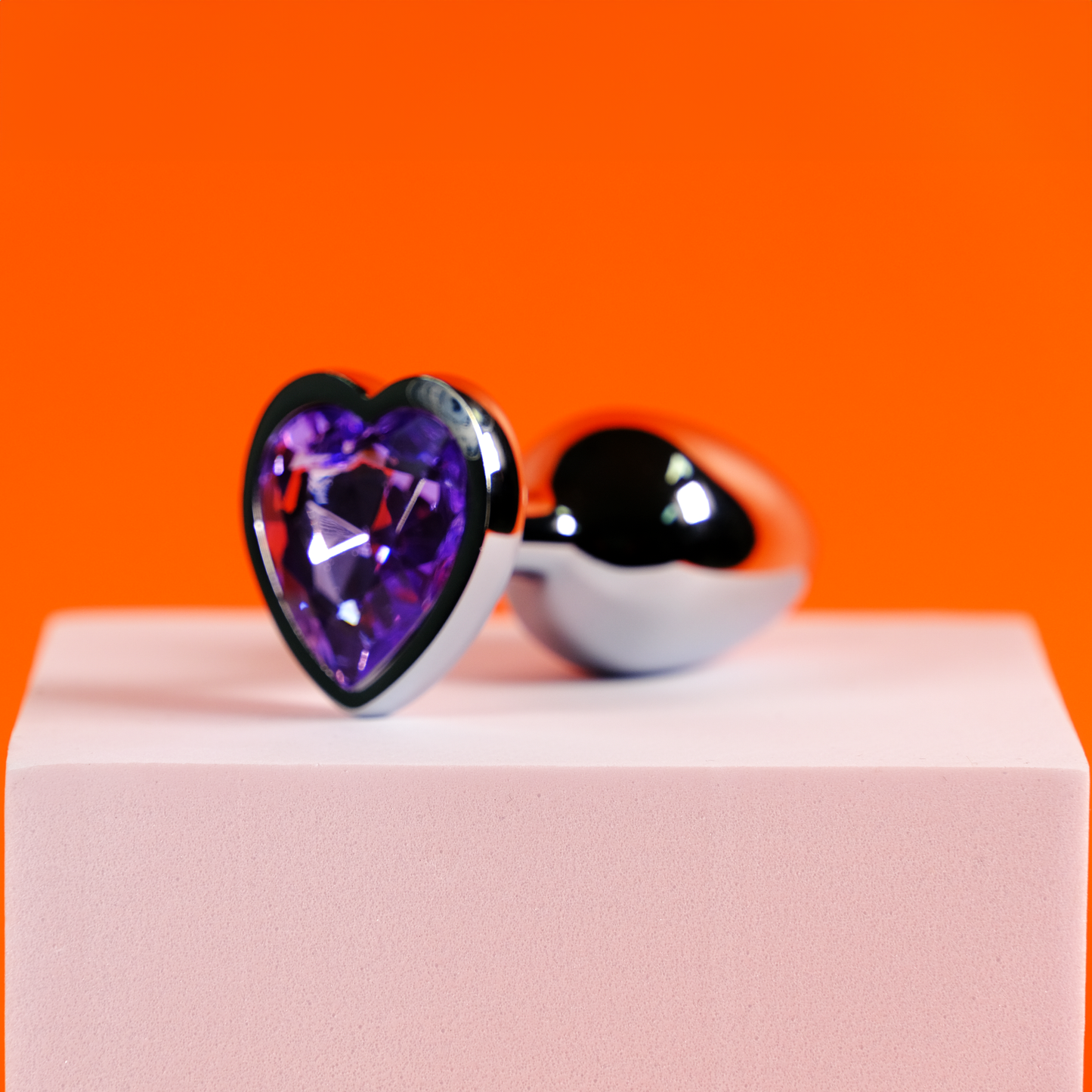 Heart Butt Plug - Small, Light Purple