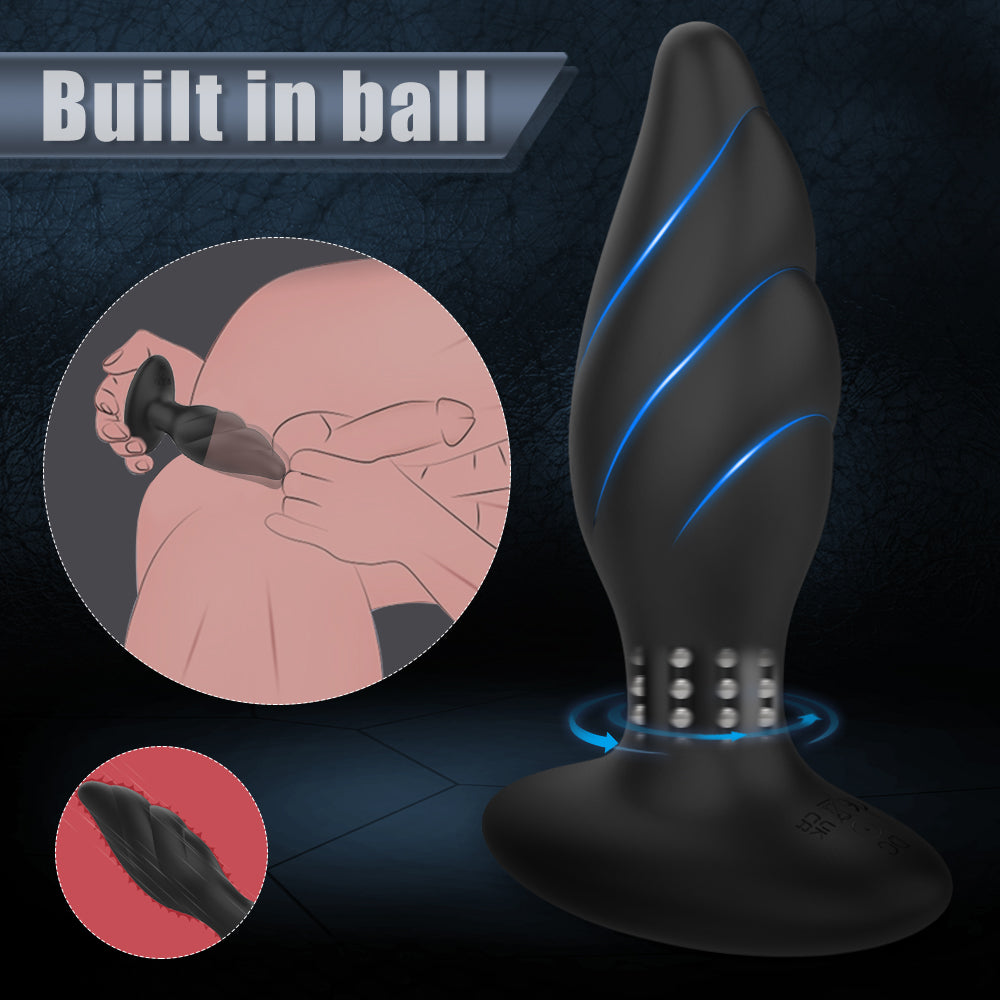 Whirlwind Remote Control Rotating Anal Plug