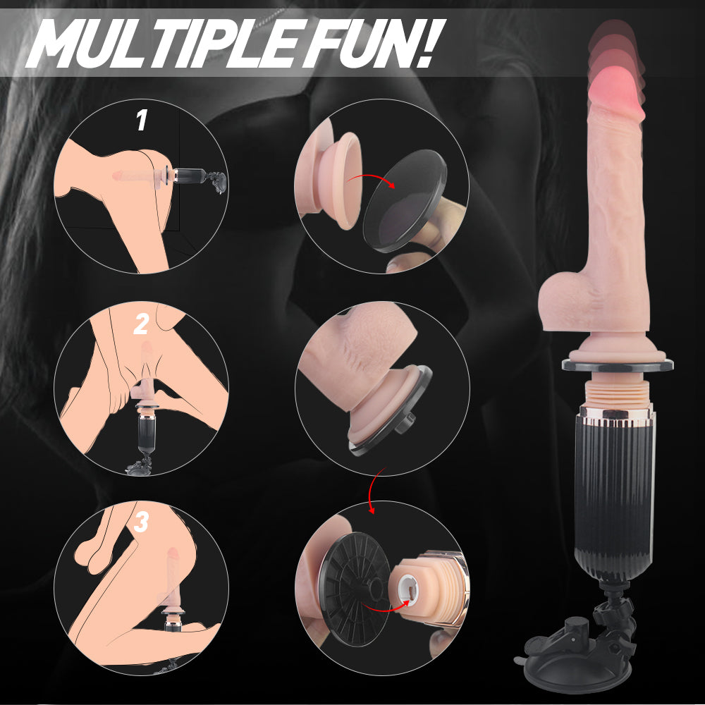 Gatling Plus Thrusting Remote Control Vibrator