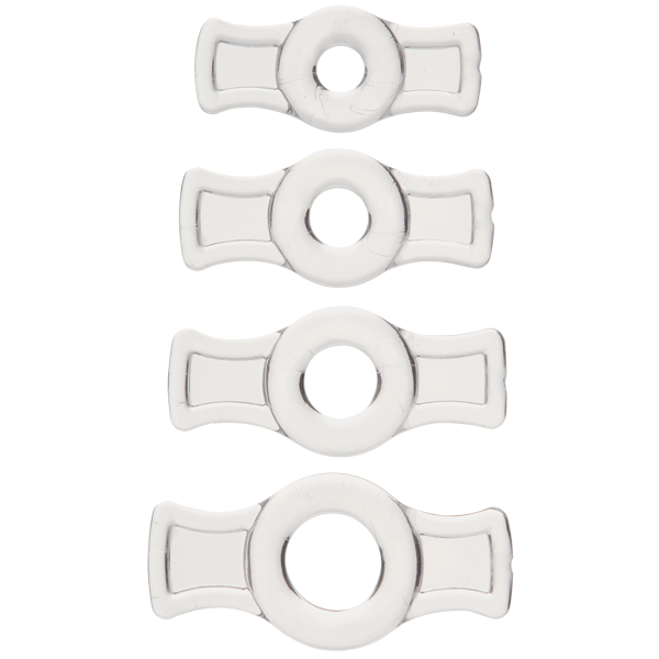 Ensemble d'anneaux péniens TitanMen Tools - Transparent