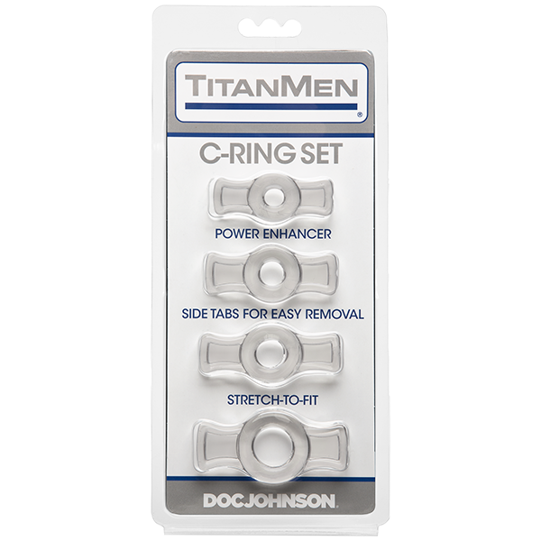 Set d'anneaux pénien TitanMen Tools - Transparent