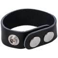 Rock Solid The Leather 3 Snap Ring - Black