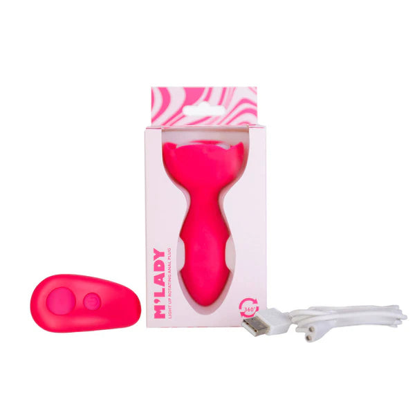 M’Lady Light Up Rotating Anal Plug