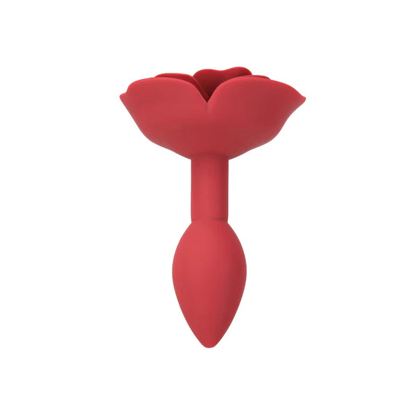 Plug anal en silicone LUX active Red Rose