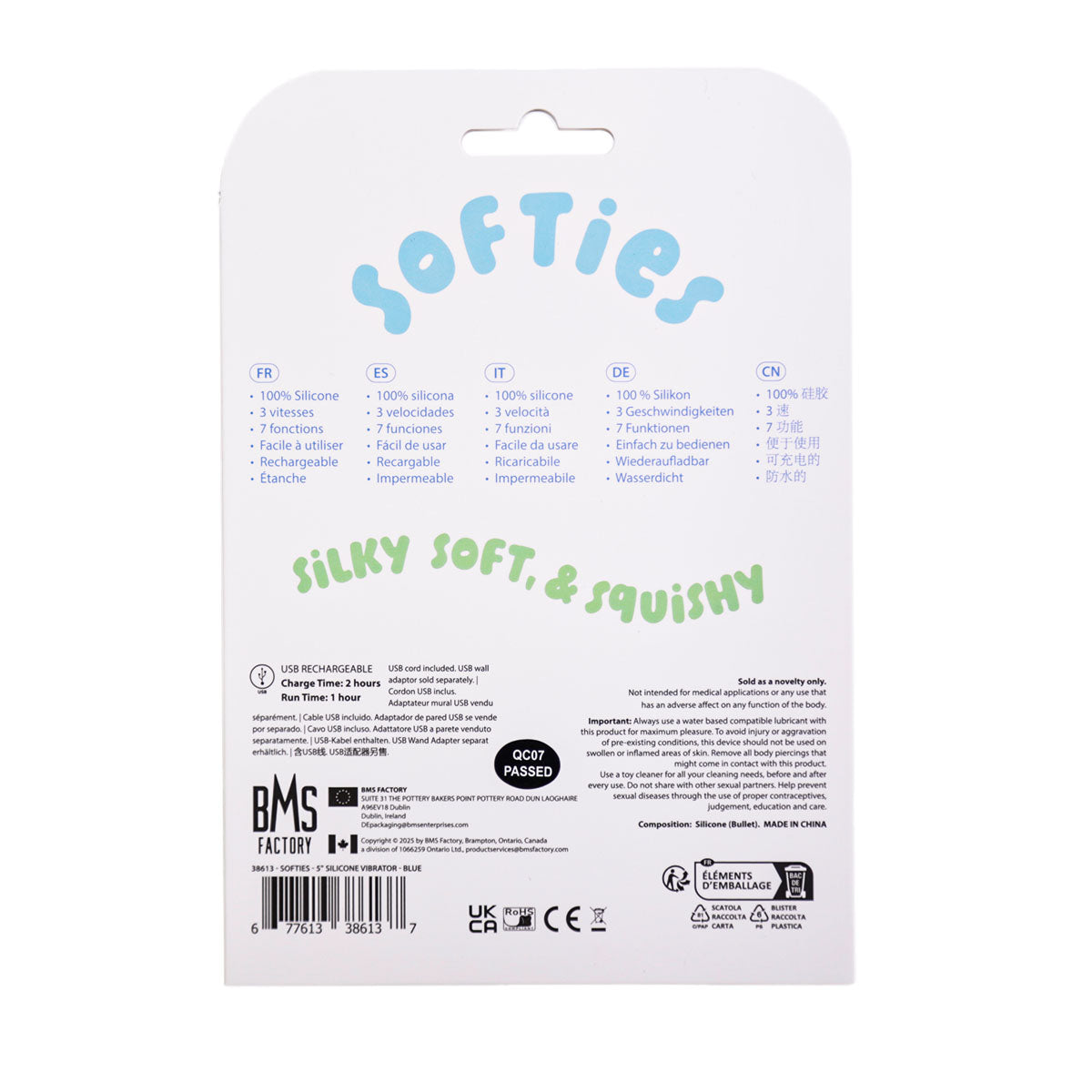 Vibrateur en silicone Softies de 5 pouces