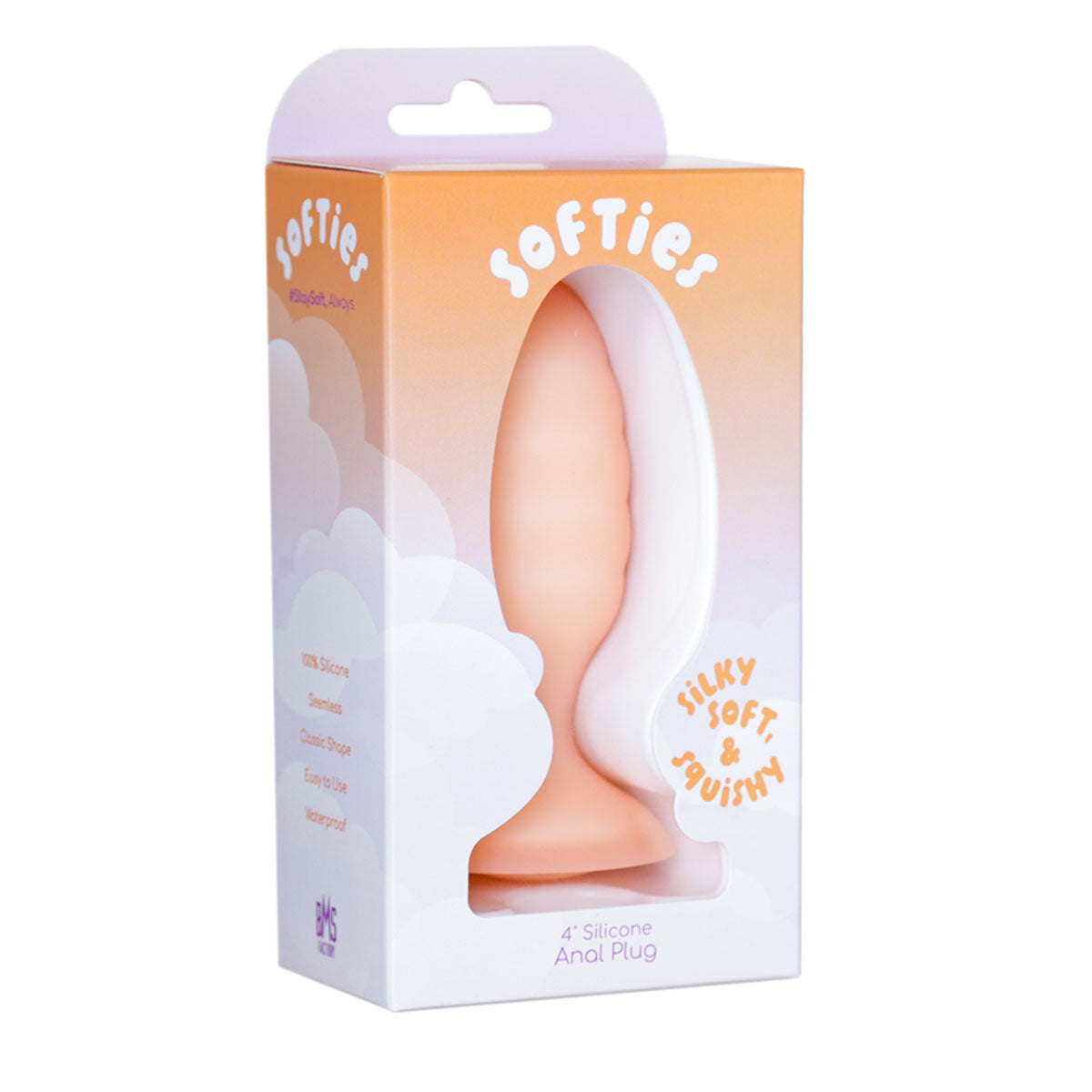 Bouchon anal en silicone Softies de 4 pouces