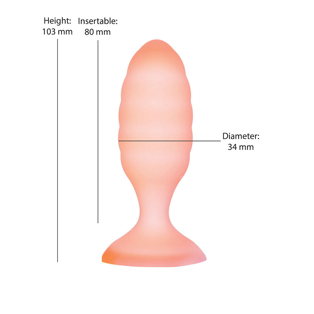 Bouchon anal en silicone Softies de 4 pouces