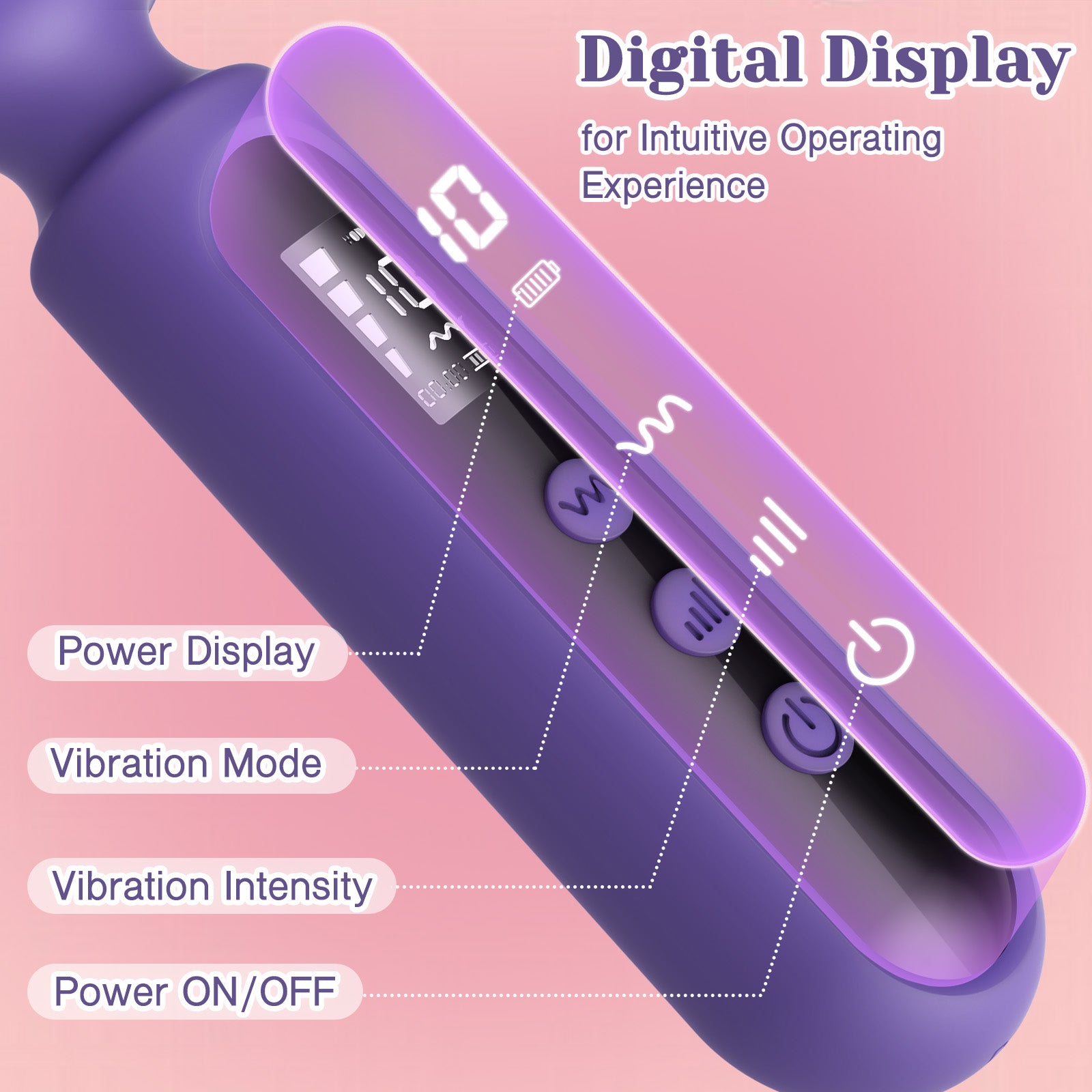 Tracy's Dog Wand Vibrator Kits with LCD Display Tracy's Dog Wand Vibrator Kits with LCD Display