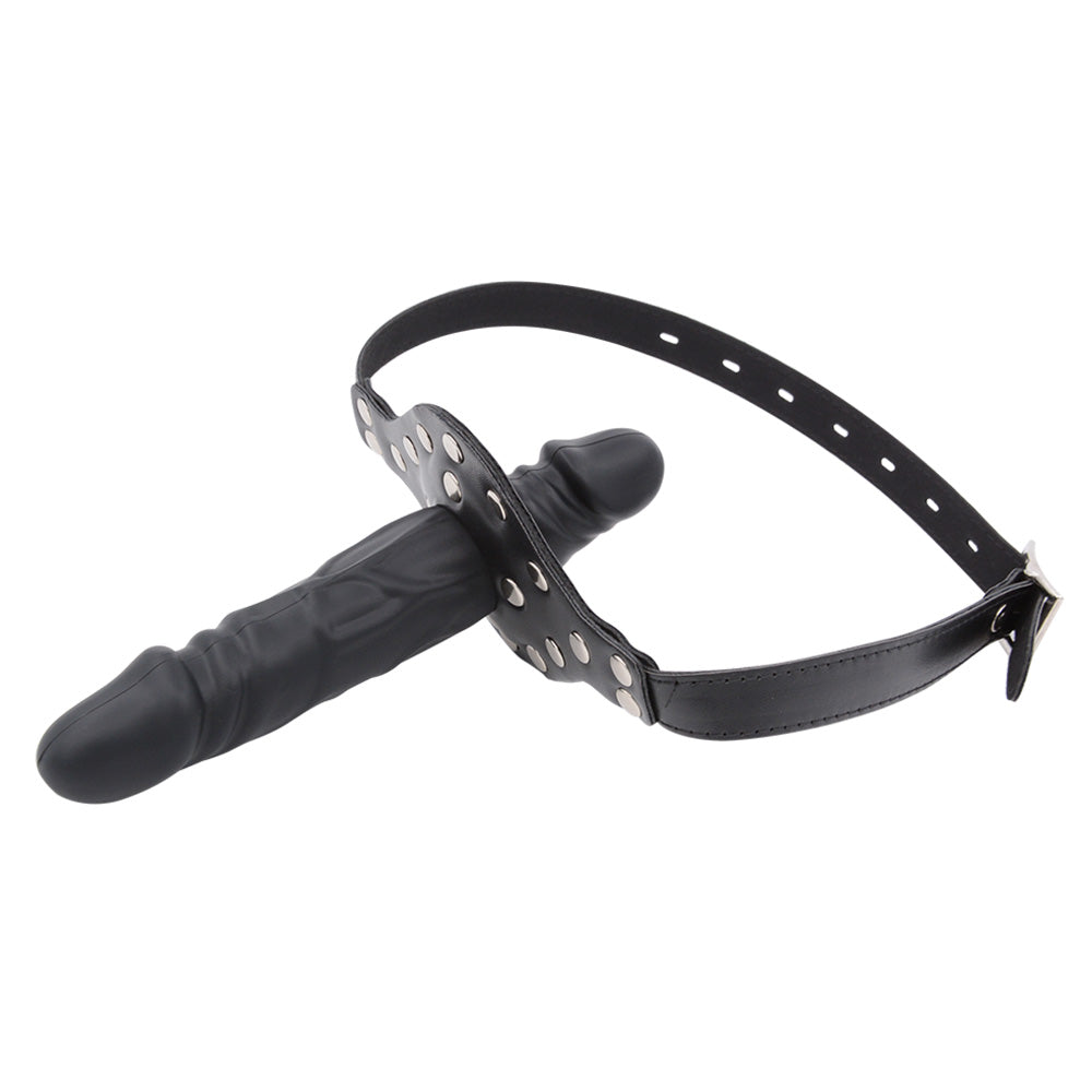 Lockable Double-Ended Silicone Dildo Gag