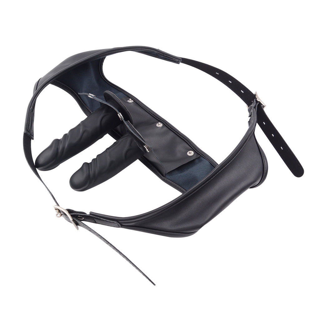 Lockable Detachable Dildo & Anal Plug Panty Harness