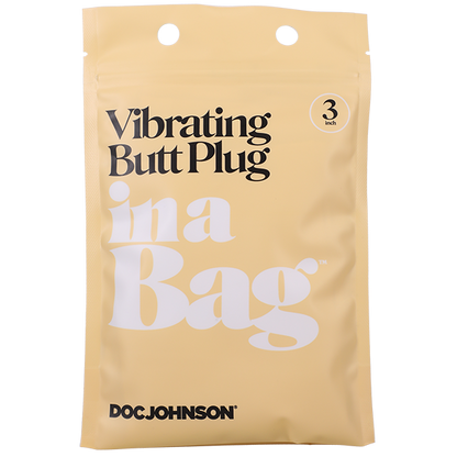 Vibrating Butt Plug In A Bag - 3 Inch - Thorn & Feather