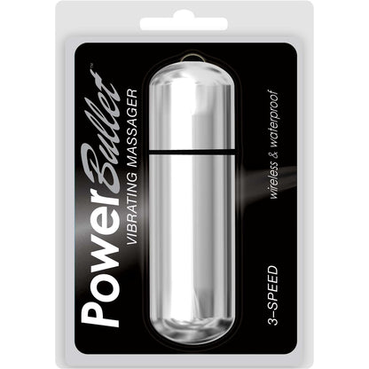 Power Bullet 3-Speed 6-inch Bullet Vibrator - Silver-T&F 3YRS Anniversary Sale - Thorn & Feather