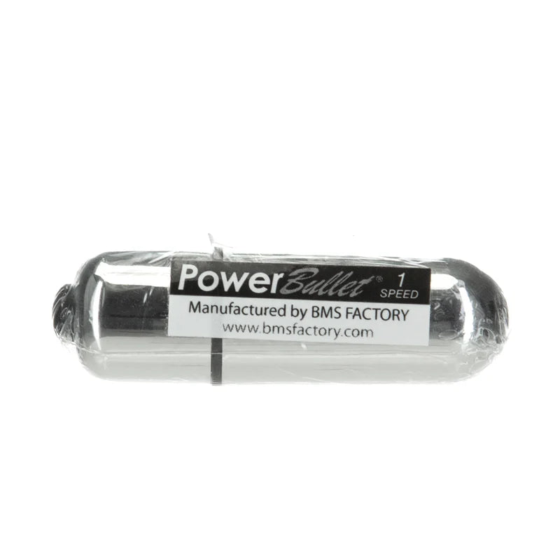1 Speed Vibrating Bullet - Battery Operated - Silver