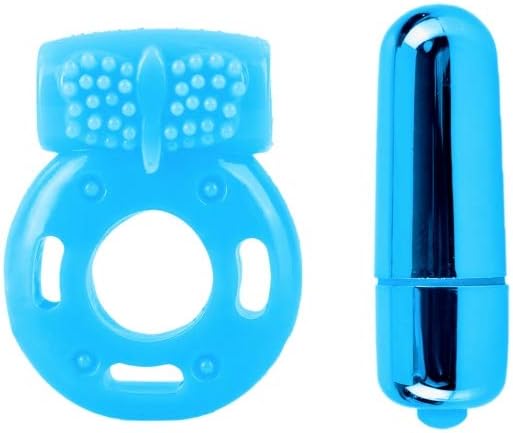 Neon Vibrating Couples Kit - Blue