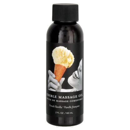 Earthly Body Edible Massage Oil - Vanilla, 2oz/60ml