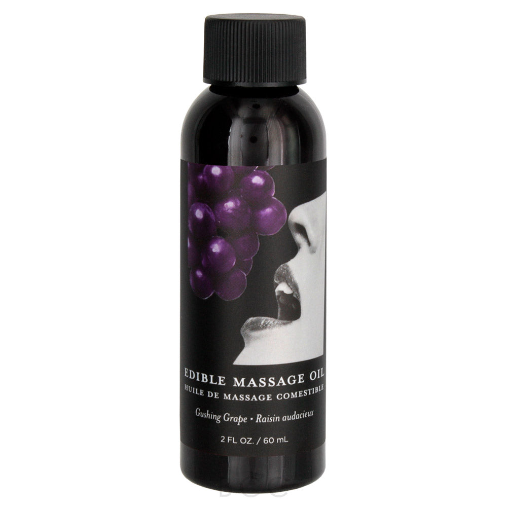 Huile de massage comestible Earthly Body - Raisin, 2 oz/60 ml