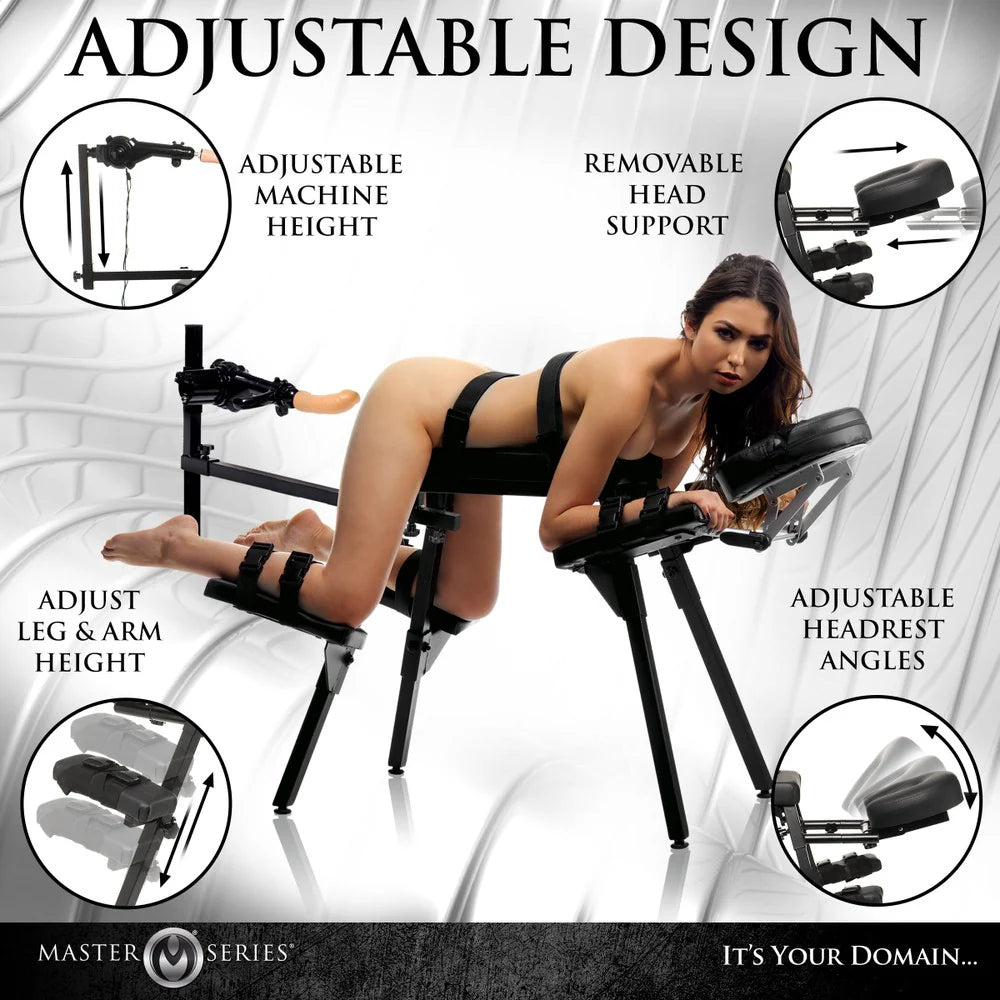 Obedience Chair with Sex Machine