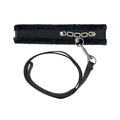 Collier et laisse Punishment Crystal - Noir 