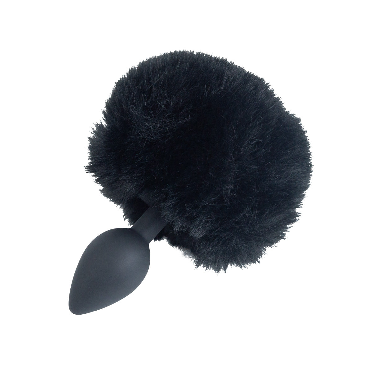Plug anal en silicone Punishment Bunny Tail - Noir 