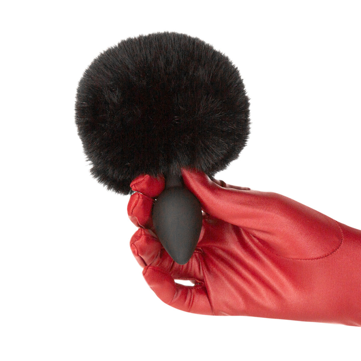 Plug anal en silicone Punishment Bunny Tail - Noir 