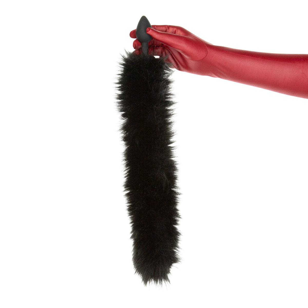 Plug anal en silicone Punishment Fox Tail - Noir 