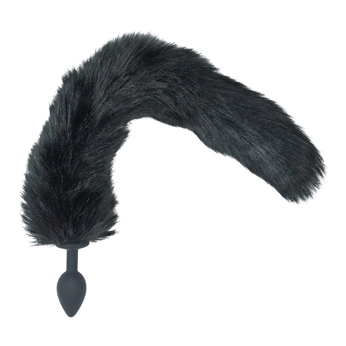 Plug anal en silicone Punishment Fox Tail - Noir 