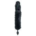 Plug anal en silicone Punishment Fox Tail - Noir 