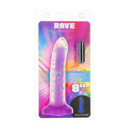 Rave by Addiction 8" Bendable Glow in the Dark Dildo