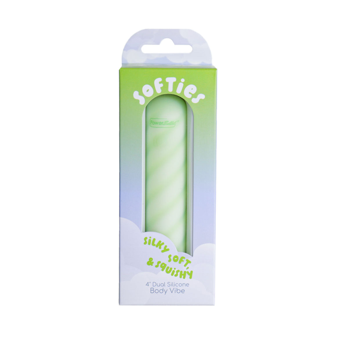 Vibrateur corporel Softies 4” en silicone double.