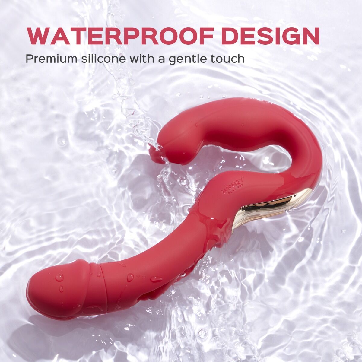 Vibromasseur point G à tête rotative Joi et lécheur de clitoris 