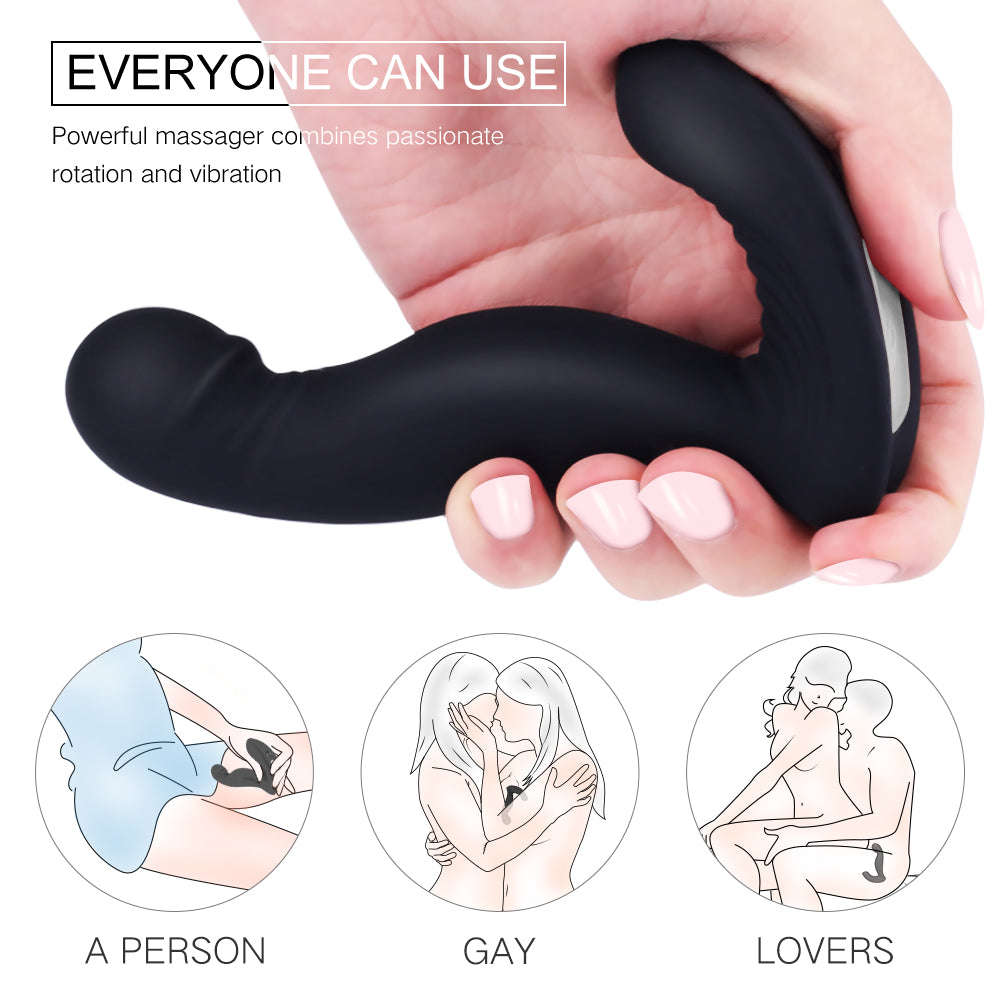 Jiggle Dual-Motor Rotating Prostate & G-Spot Plug