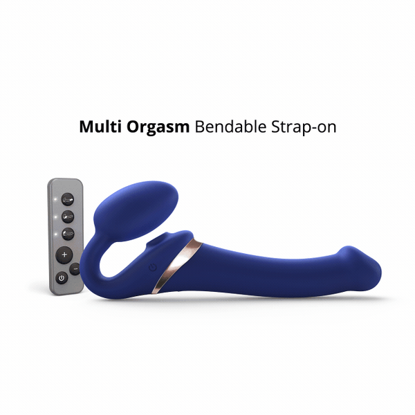 Strap On Me Vibrating Multi Orgasm Bendable Strap-on