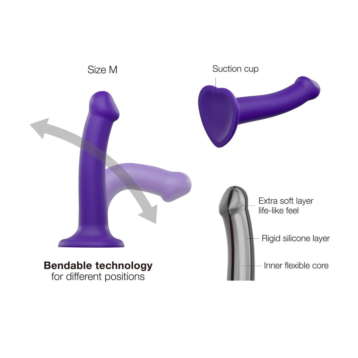 Strap On Me Double Density Bendable Dildo