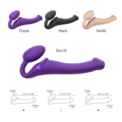 Strap On Me Vibrating Strap-on Remote Controlled 3 Motors - Purple - Thorn & Feather