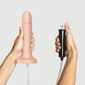 Squirting Cum Dildo Realistic Vanilla - L